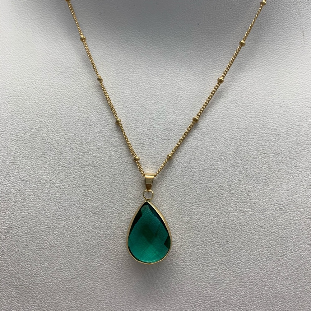 Emerald May Birthstone Necklace